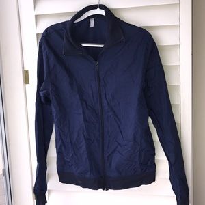 American Apparel Navy Windbreaker